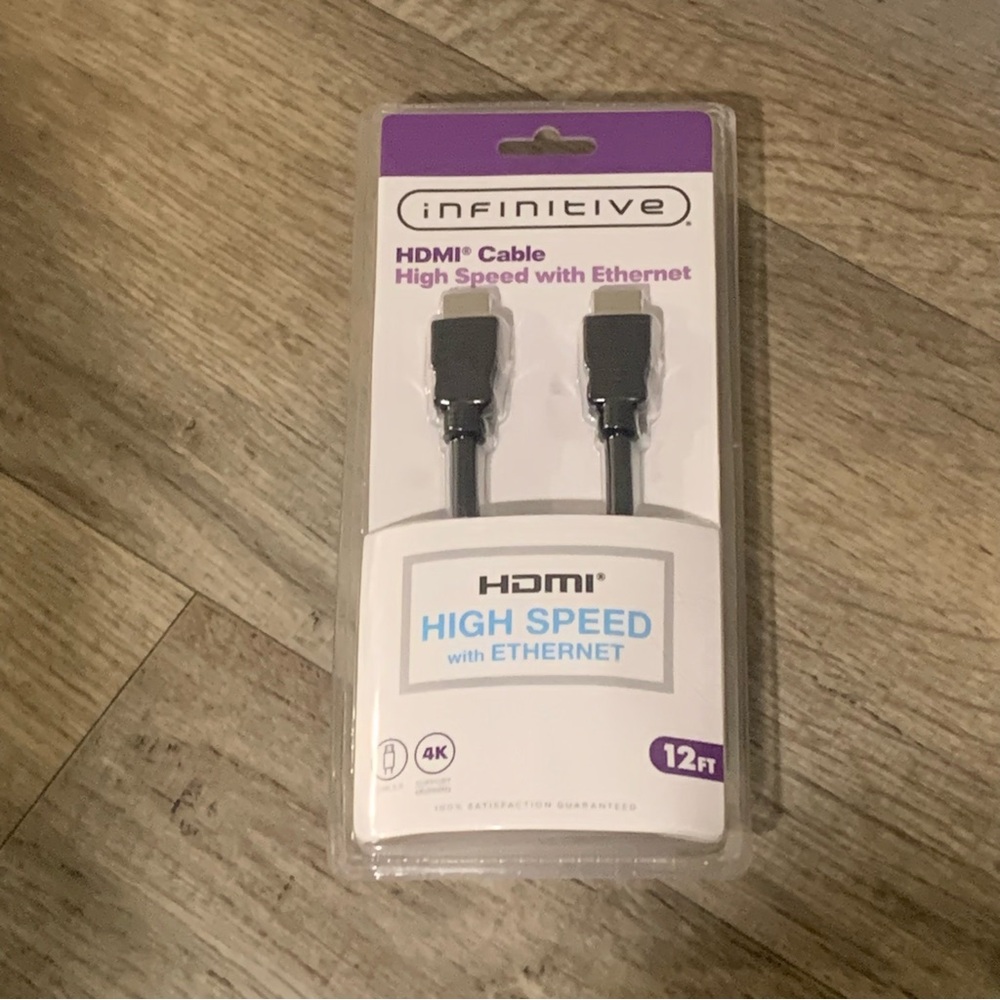 Infinitive HDMI Cable High Speed w/ Ethernet 12 Foot NIB NEW NWT
Smoke Free Home - Picture 10 of 10